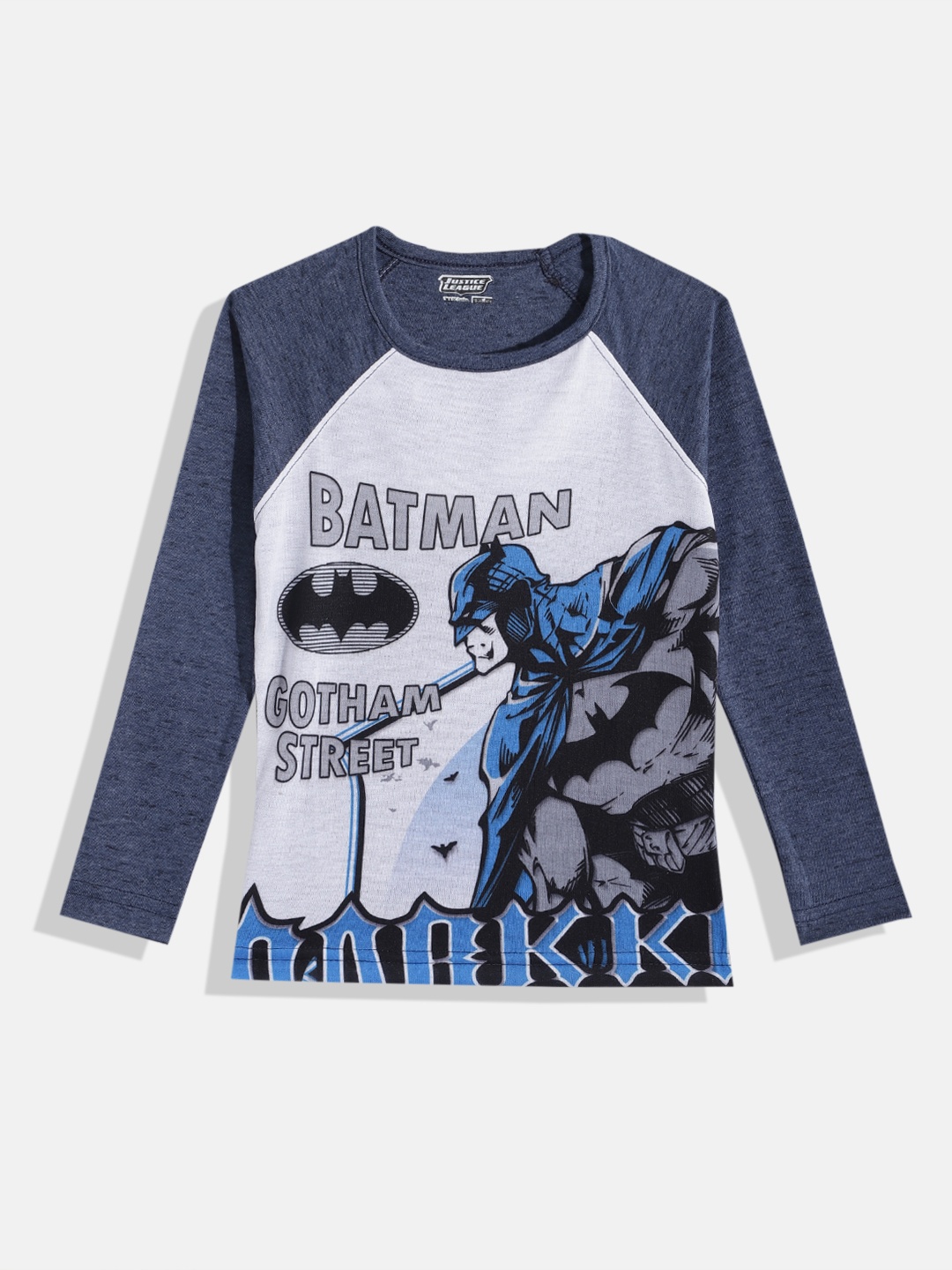 

Eteenz Boys Batman Printed Raglan Sleeves T-shirt, Navy blue