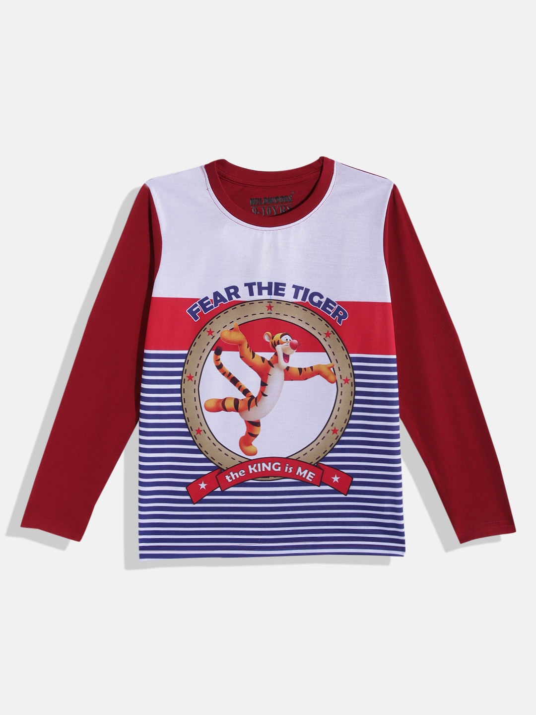 

Eteenz Boys Printed Premium Cotton T-shirt, Maroon