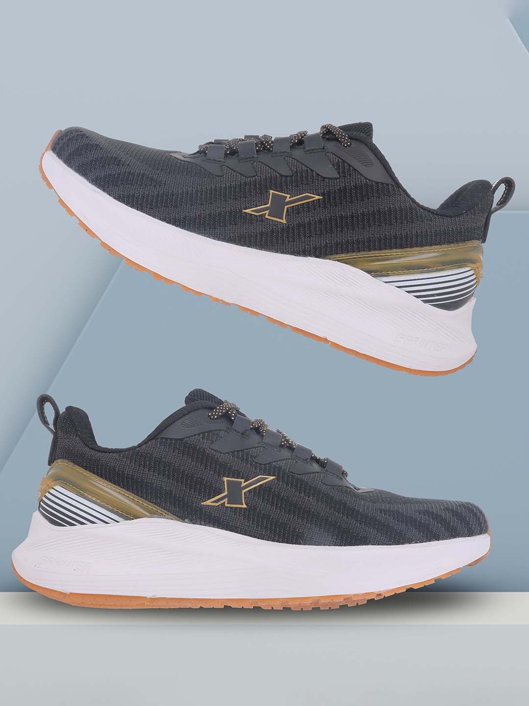

Sparx Men Mesh Running Lace-Up Sneakers, Black