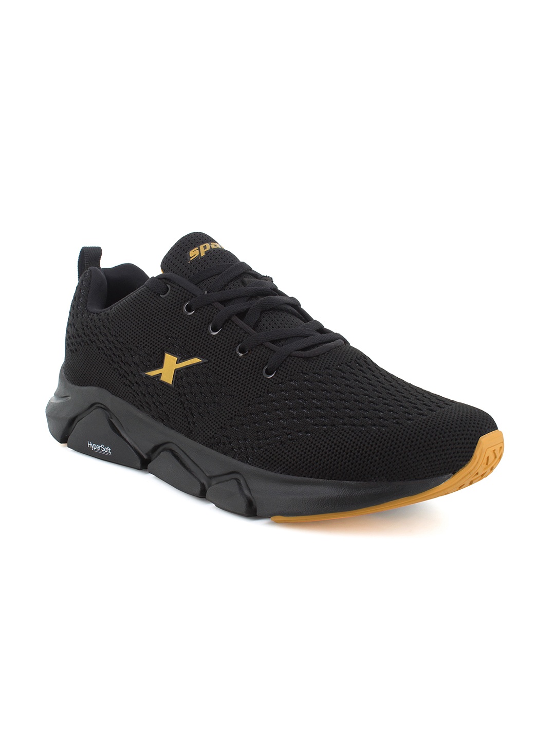 

Sparx Men Textured Lace-Up Running Shoes, Black