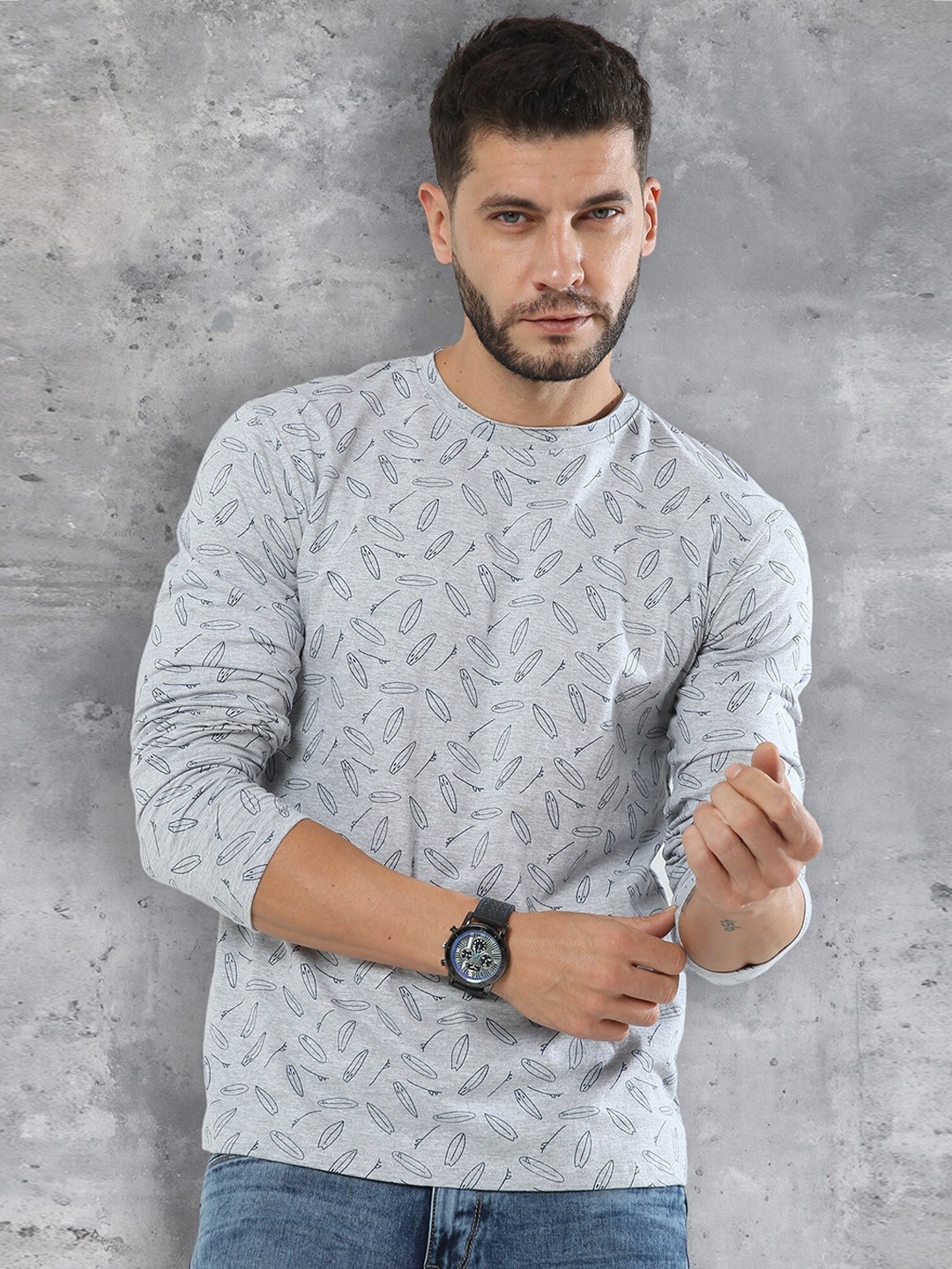 

fanideaz Conversational Printed Pure Cotton T-shirt, Grey