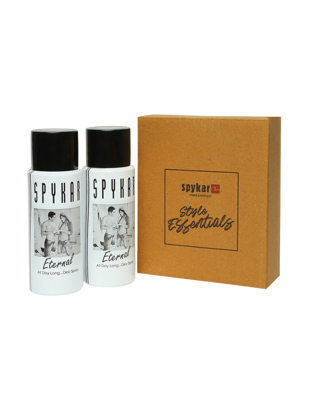 

SPYKAR Men Set of 2 Eternal All Day Long Deo Sprays - 150ml (100g) Each, White