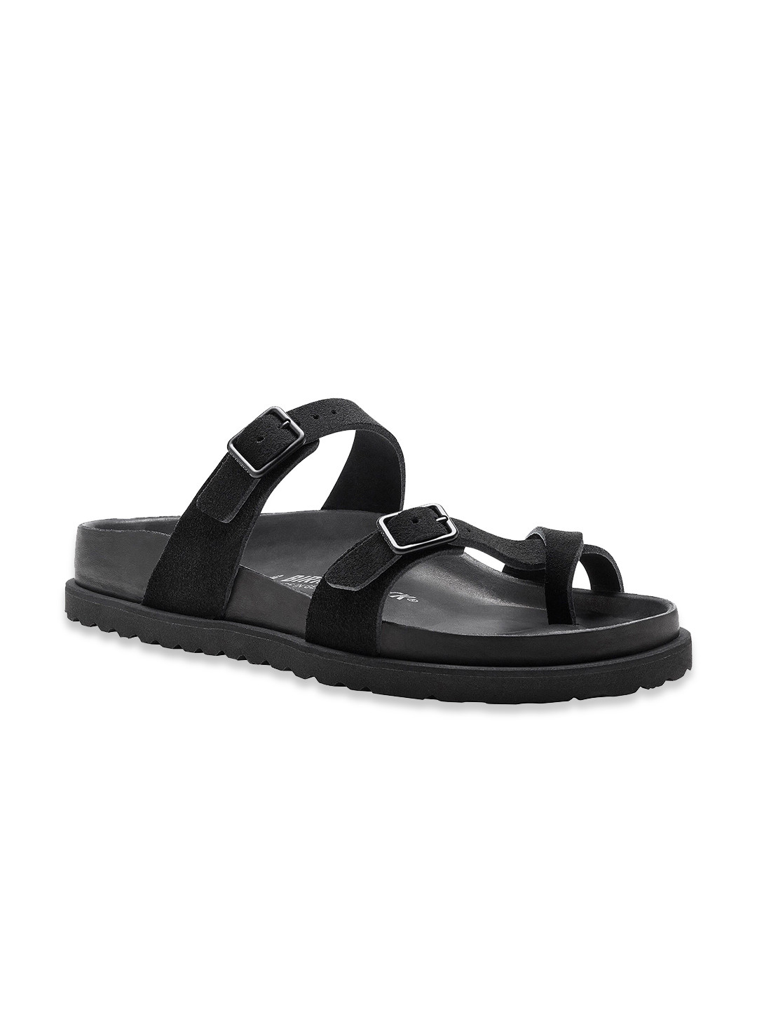 

Birkenstock Unisex Mayari Narrow Width Buckle Multi Strap Comfort Sandals, Black