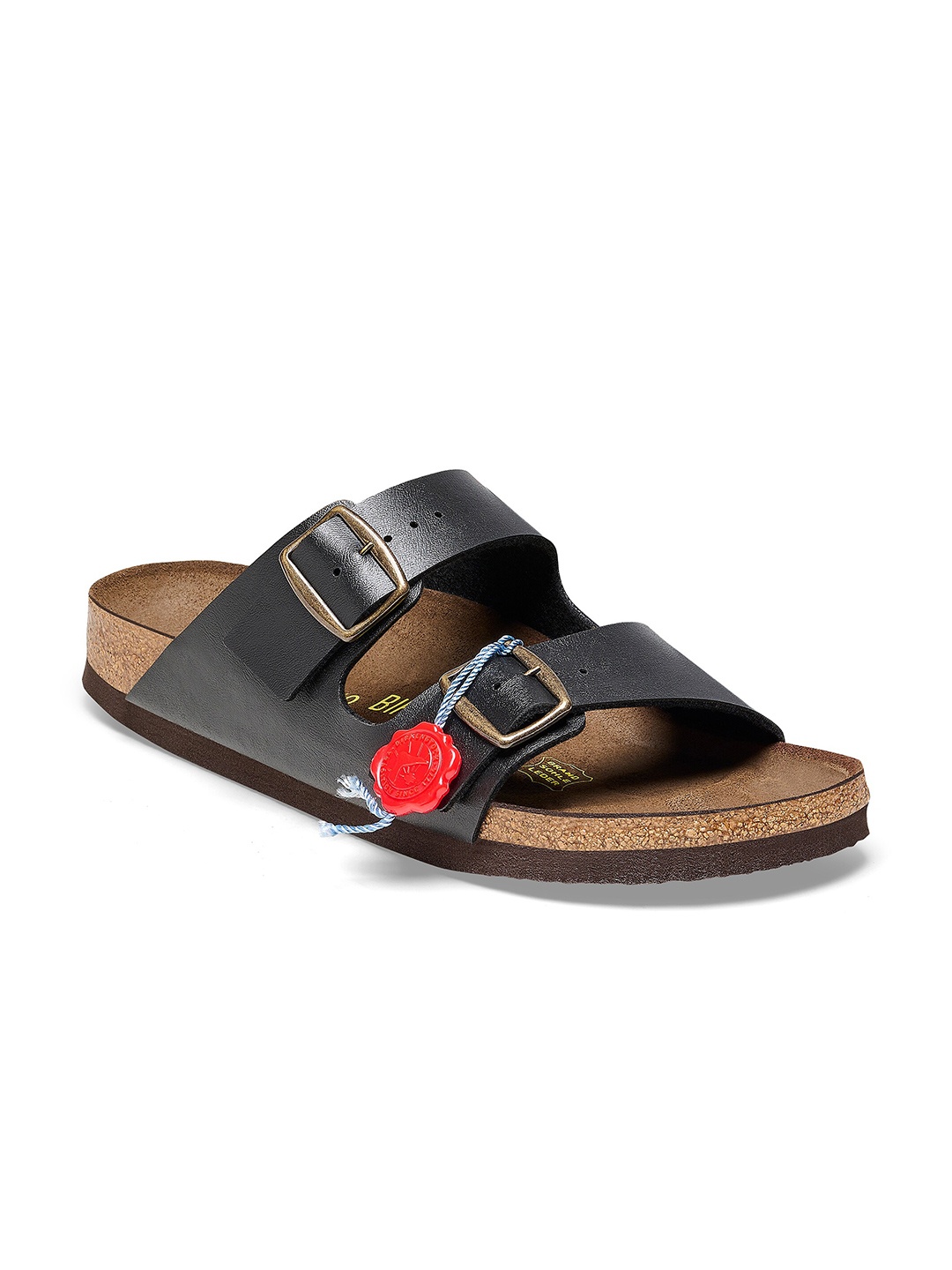 

Birkenstock Unisex Arizona Regular Width Buckle Two-Strap Comfort Sandals, Black