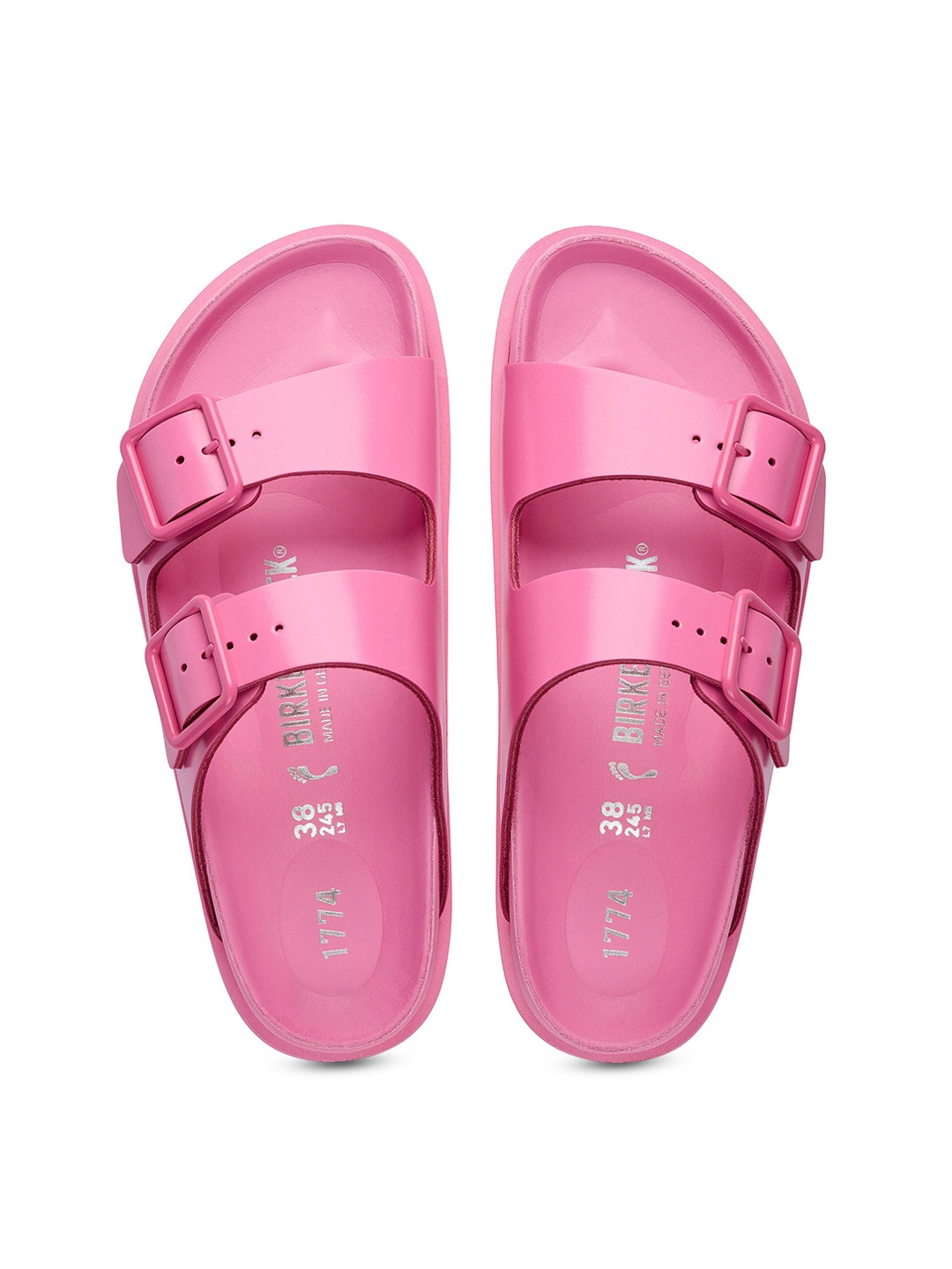 

Birkenstock Buckle Two-Strap Sandals, Pink