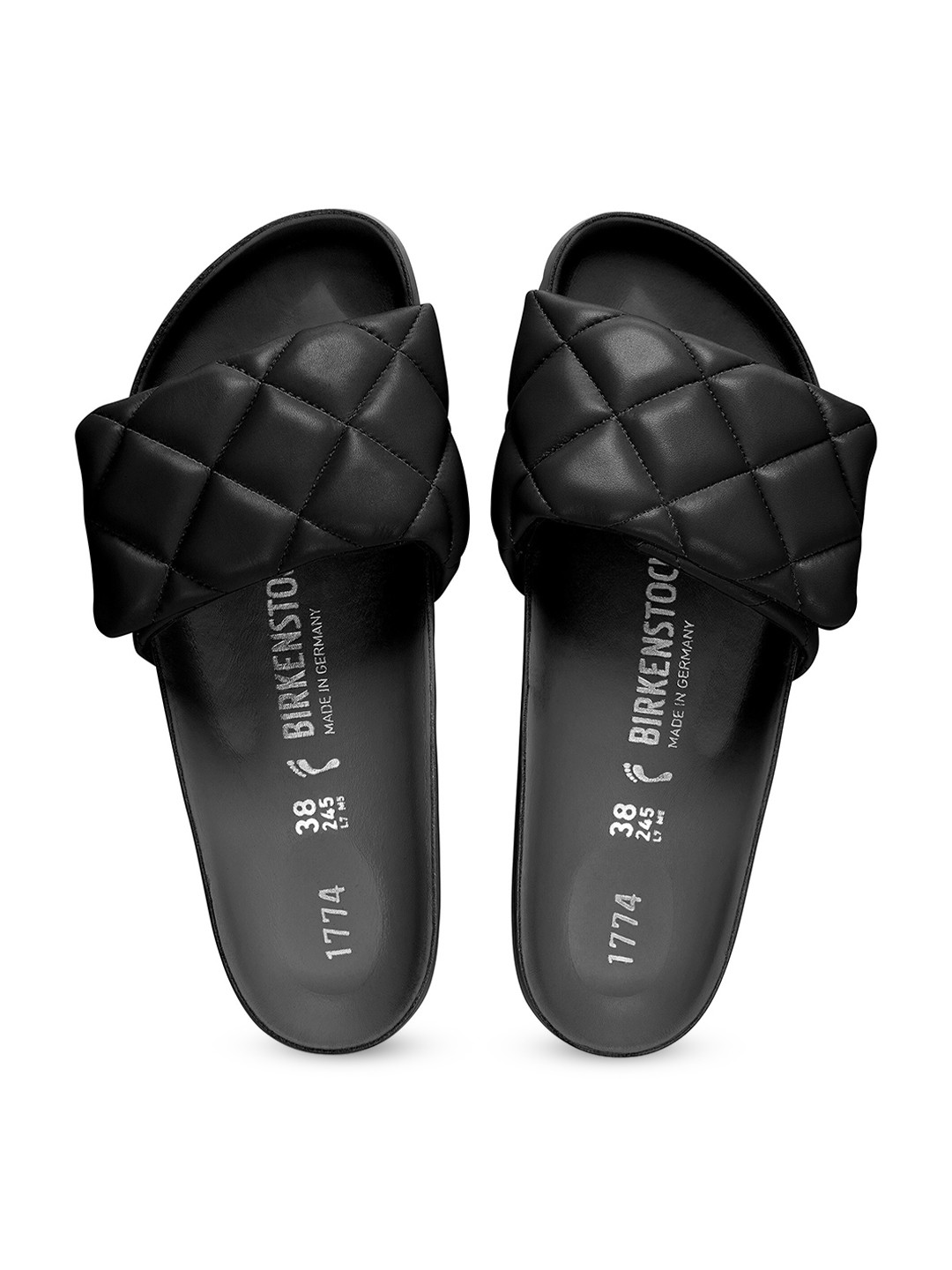 

Birkenstock Unisex Sylt Padded Narrow Width Unisex One-Strap Comfort Sandals, Black