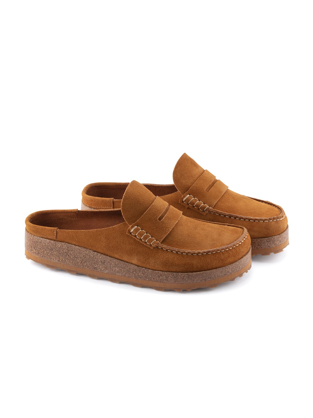 

Birkenstock Naples Mink Regular Width Suede Leather Clog, Brown