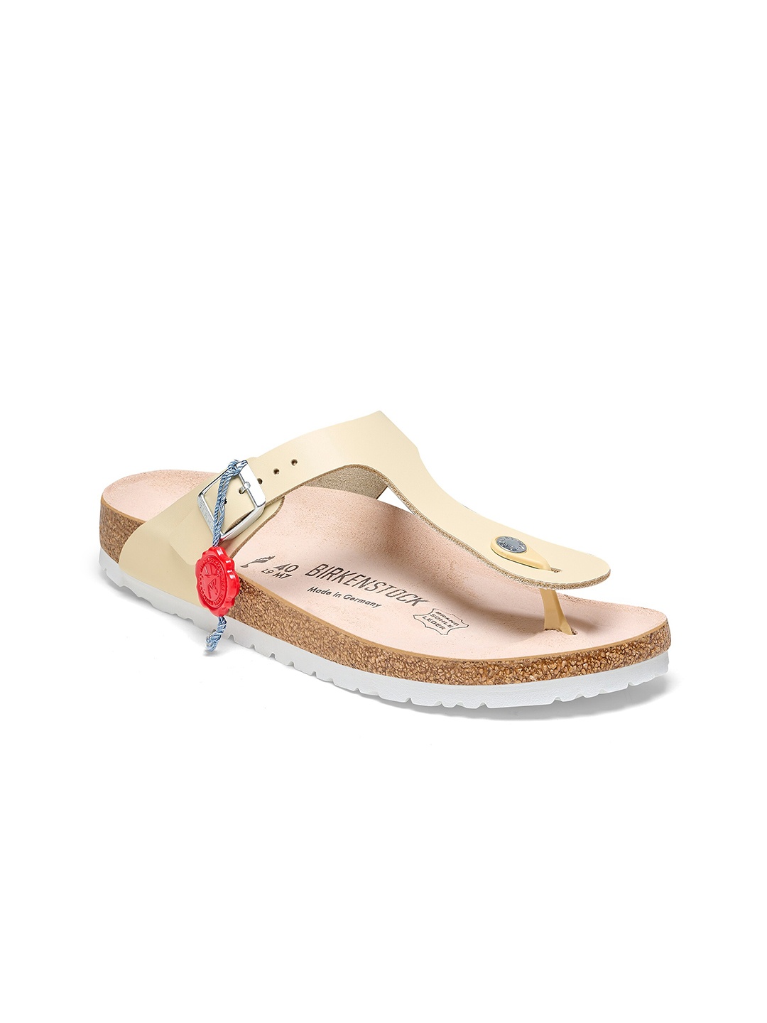 

Birkenstock Gizeh Beige Regular Width Natural Leather Thong