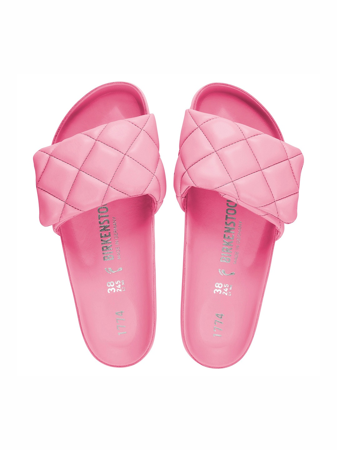 

Birkenstock Unisex Sylt Padded Narrow Width One-Strap Sliders, Pink