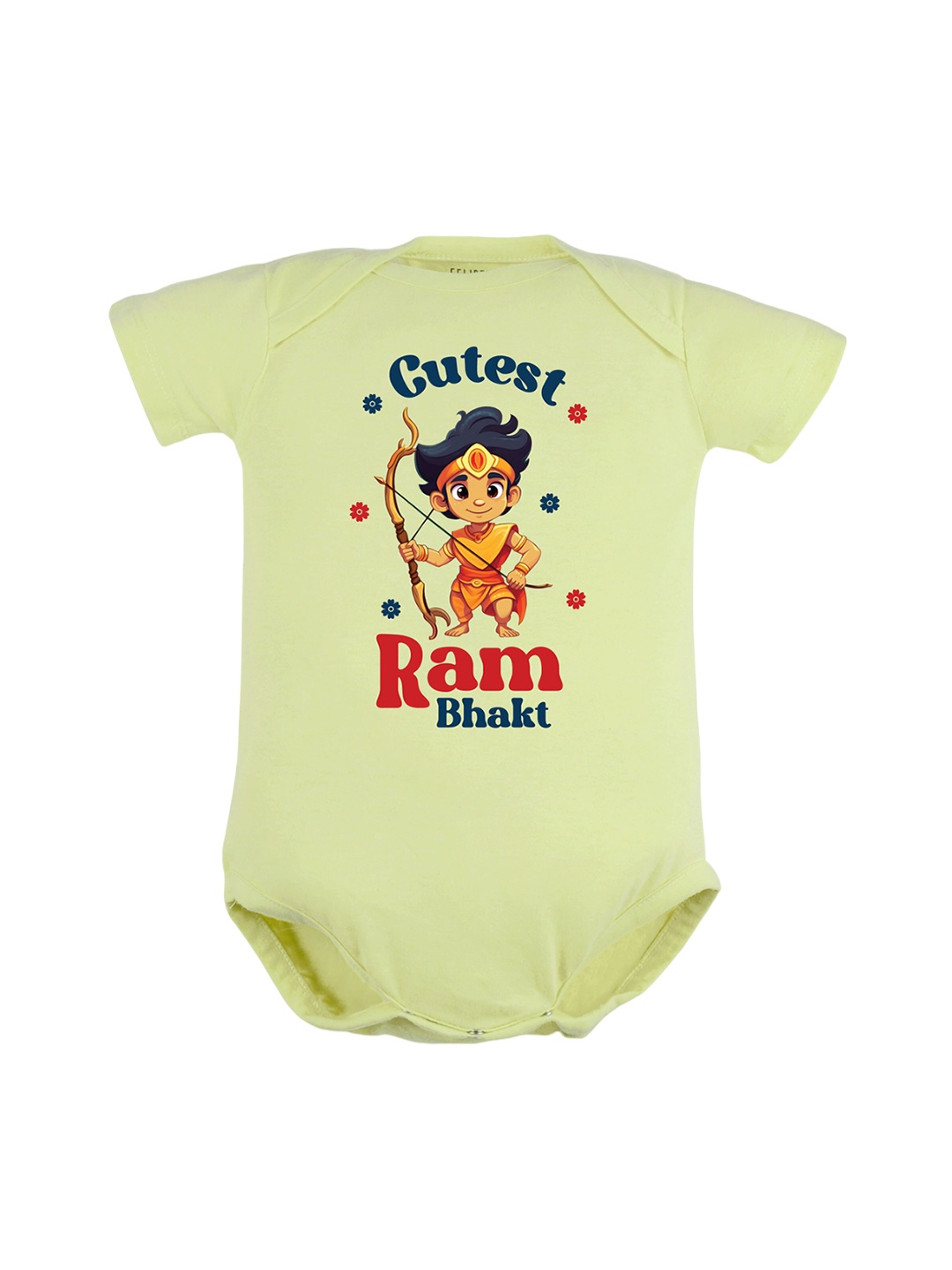 

FFLIRTYGO Infants Dussehra Special Printed Cotton Bodysuit, Green