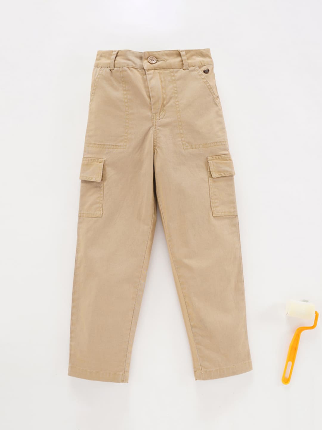 

Ed-a-Mamma Boys Beige Cargos Trousers