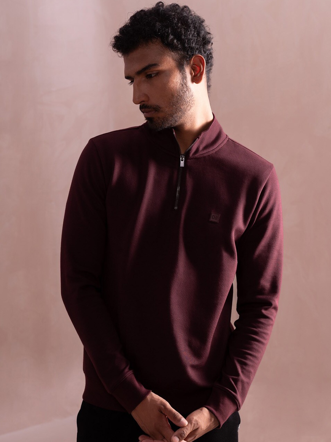 

DAMENSCH Statement Half-Zip Sweatshirt, Maroon
