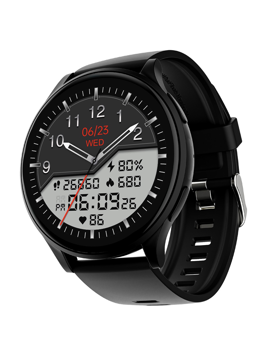 

boAt Lunar Prime 1.45" Amoled Display Smart Watch, Black