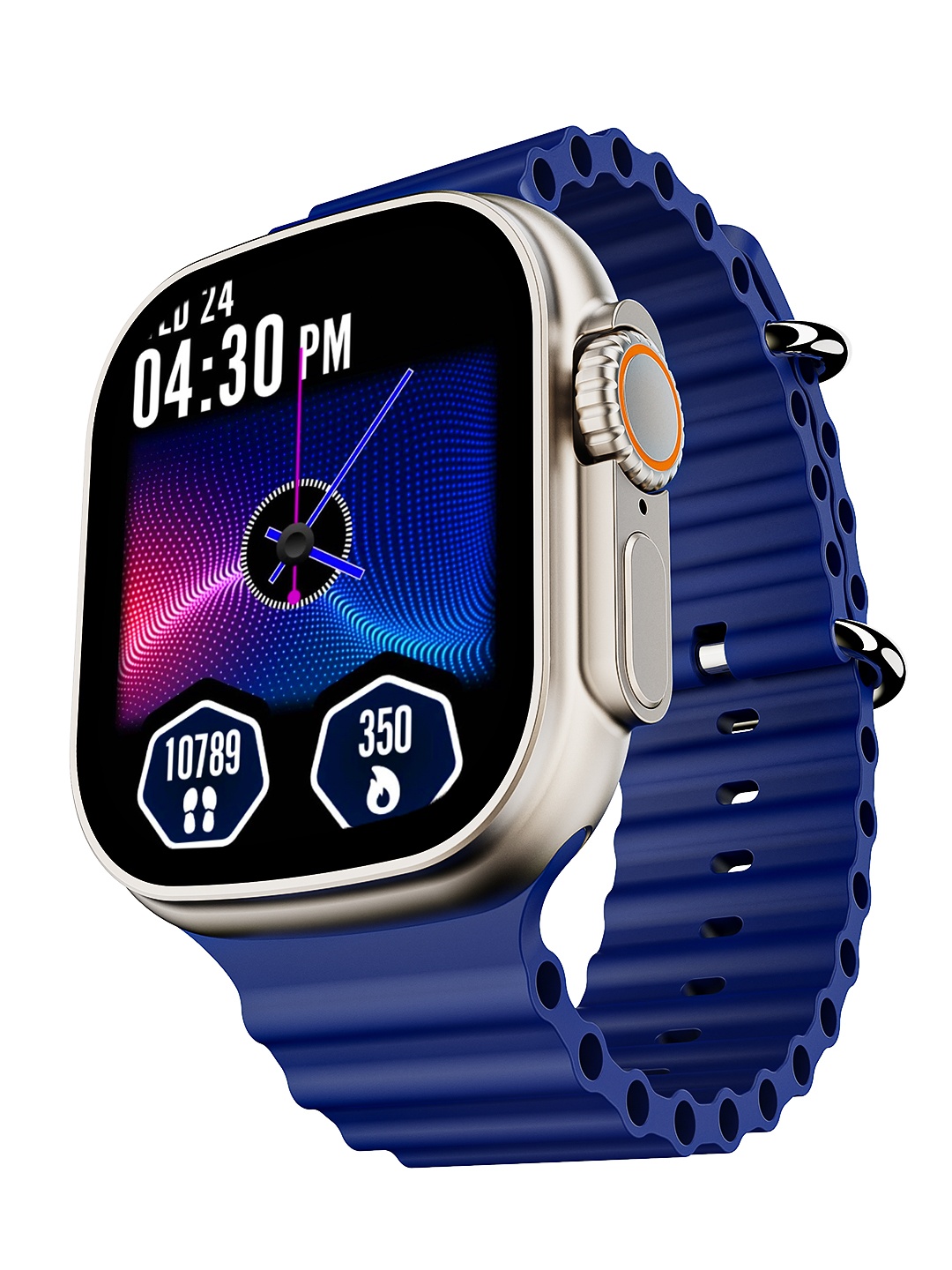 

boAt Unisex Wave Genesis 1.96" HD Display 500 Nits Smartwatch With Bluetooth Calling, Blue