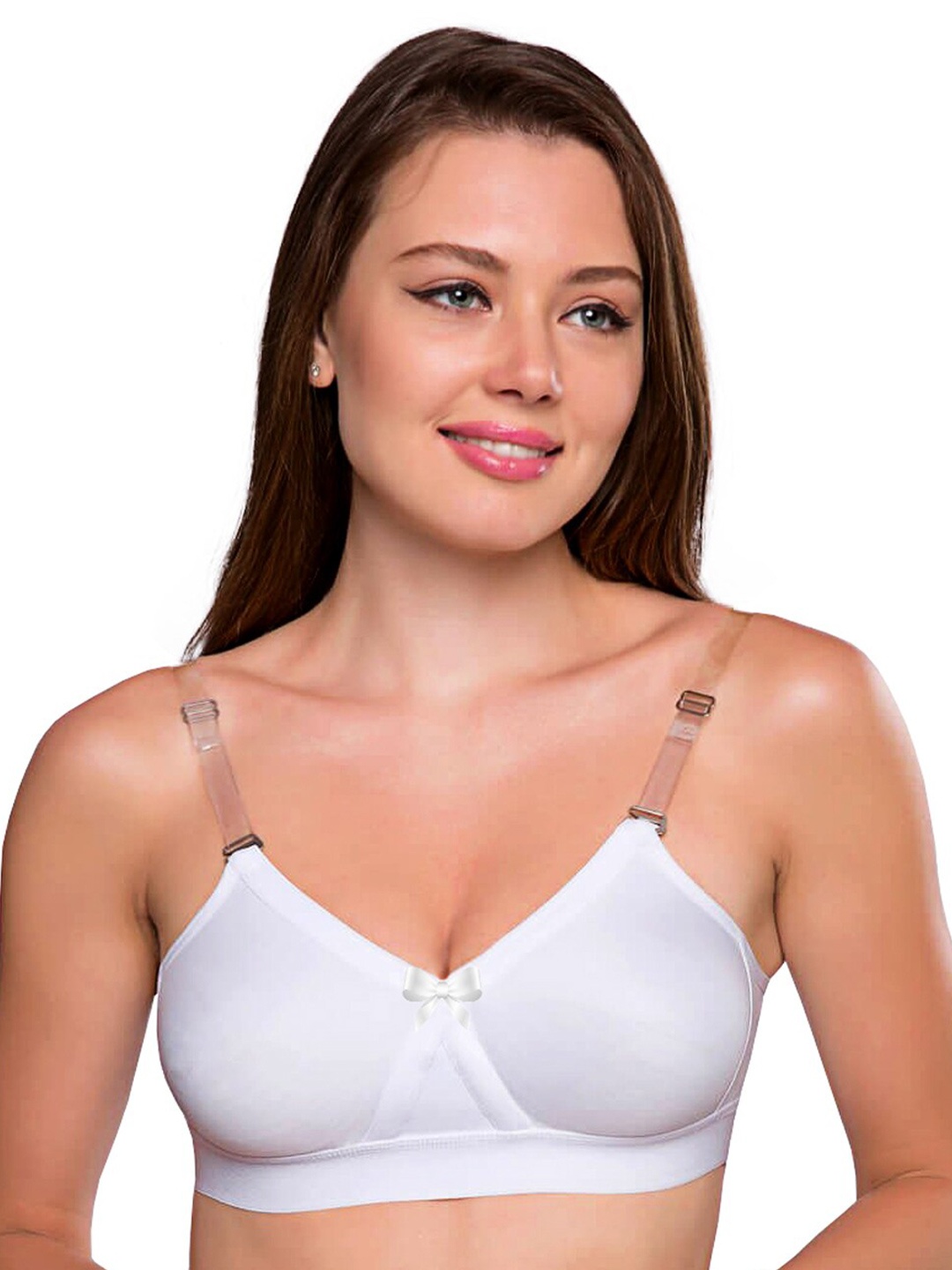

SONA Non Padded Full Coverage Cotton T-shirt Bra With All Day Comfort, White