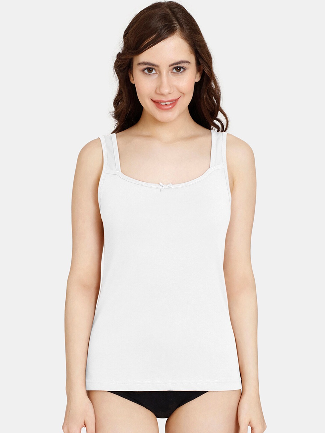 

Rosaline by Zivame Non Padded Pure Cotton Camisole, White