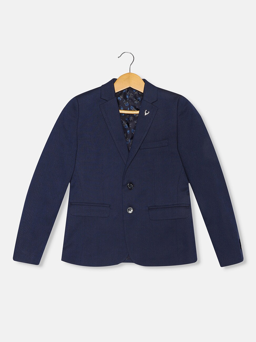

Allen Solly Junior Slim-Fit Single-Breasted Blazer, Navy blue