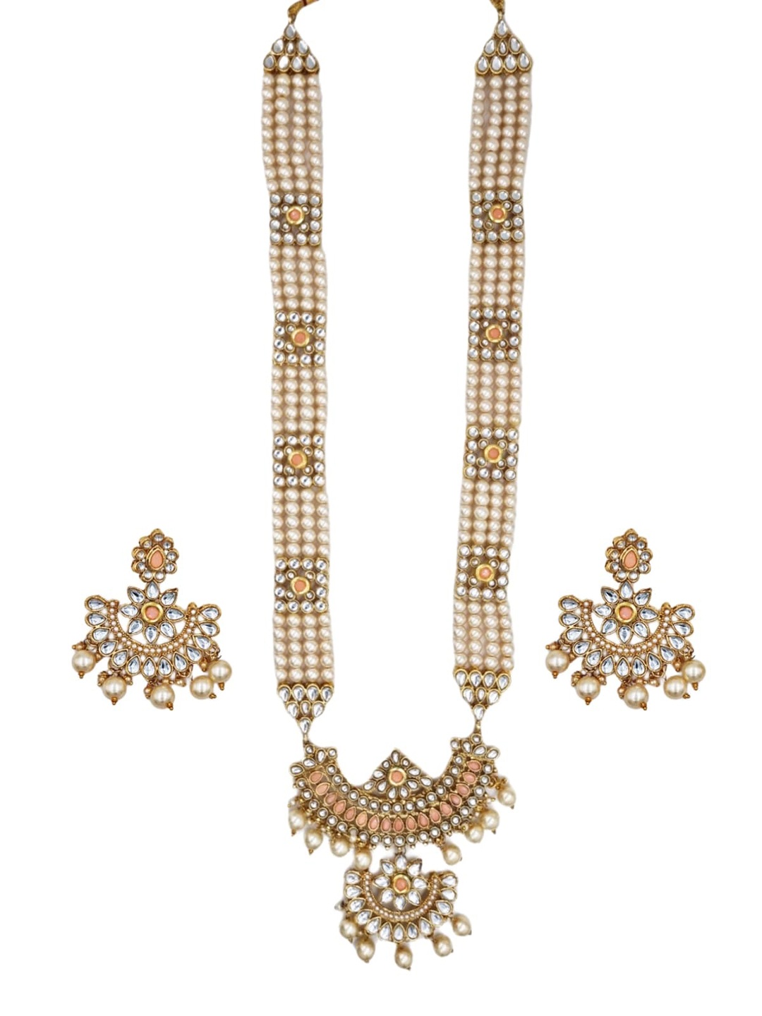 

Anouk Gold-Plated Kundan-Studded & Beaded Jewellery Set