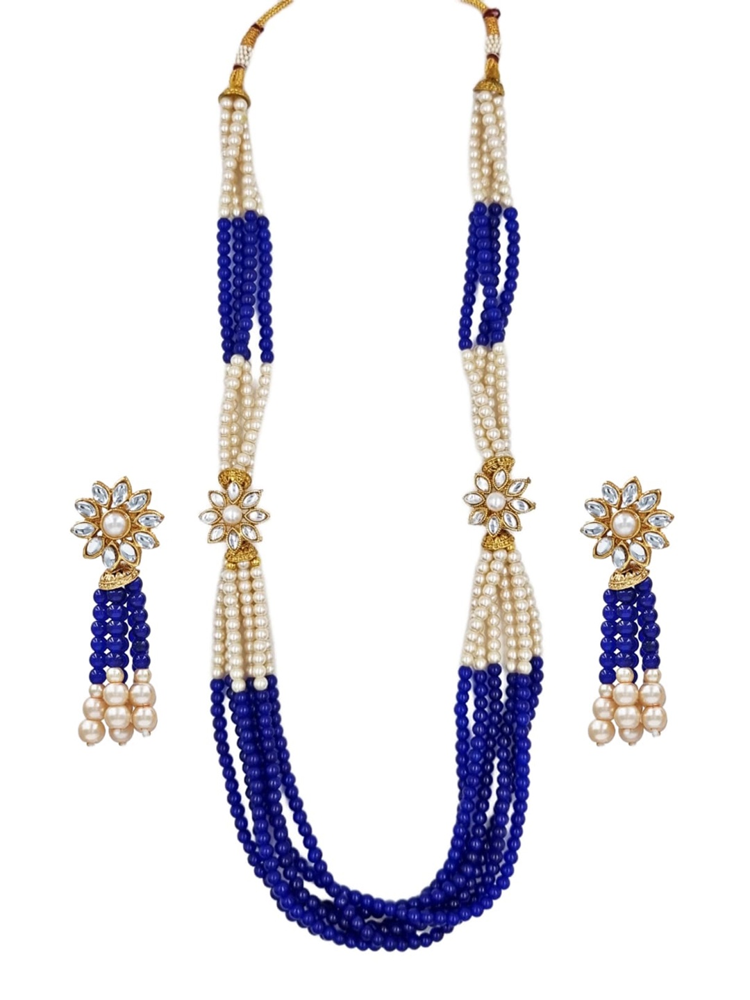 

Anouk Gold-Plated Kundan-Studded & Beaded Jewellery Set