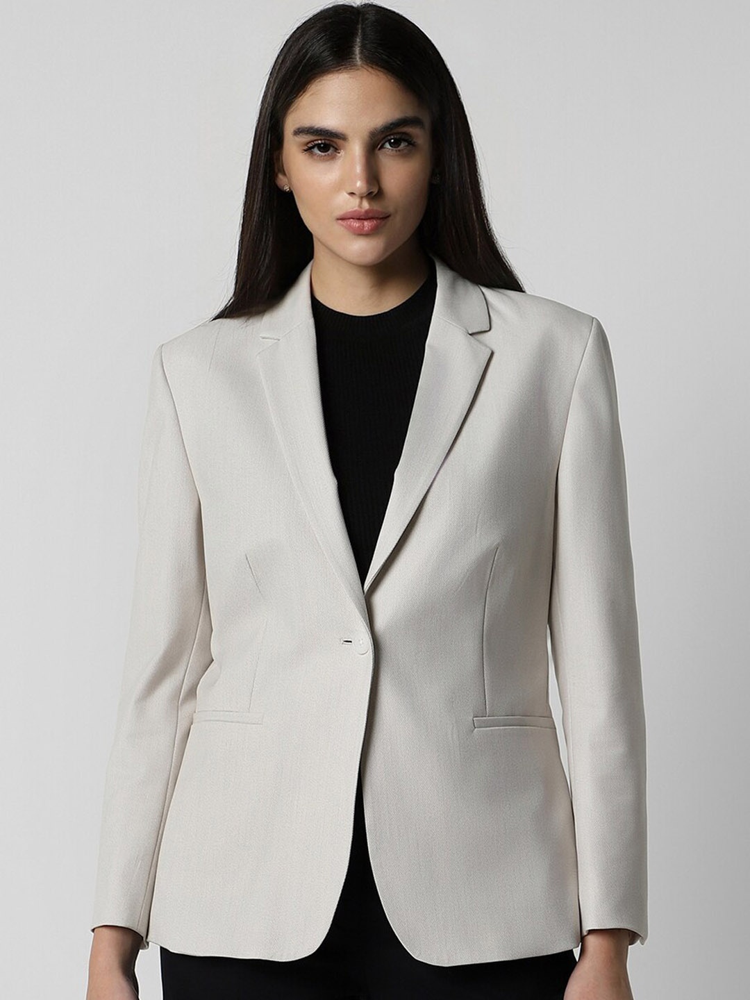 

Van Heusen Slim-Fit Single-Breasted Blazer, Grey