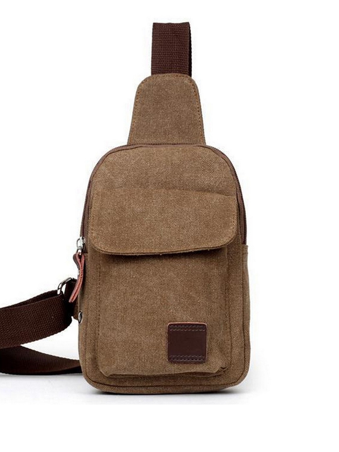 

Diva Dale Unisex Padded Crossbody Backpack, Brown