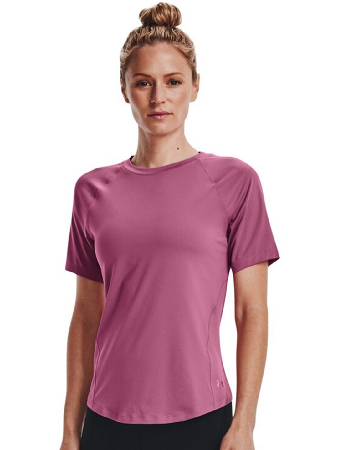 

UNDER ARMOUR Rush Round Neck Slim-Fit T-Shirt, Pink