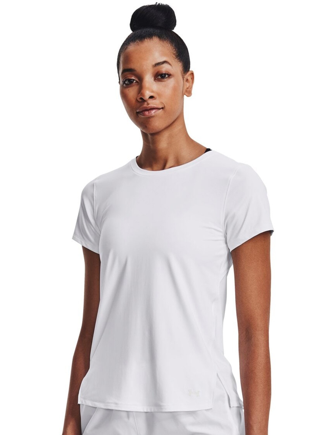 

UNDER ARMOUR UA Iso-Chill Run Laser Round Neck Slim-Fit T-Shirt, White