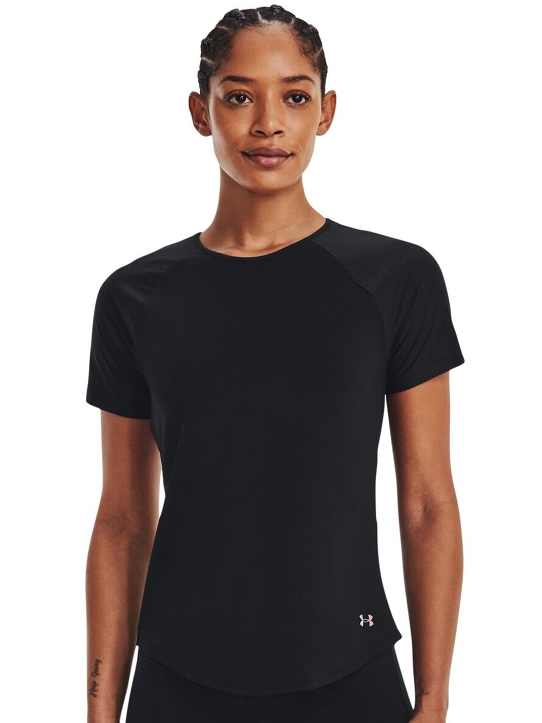 

UNDER ARMOUR Round Neck Slim-Fit T-Shirt, Black