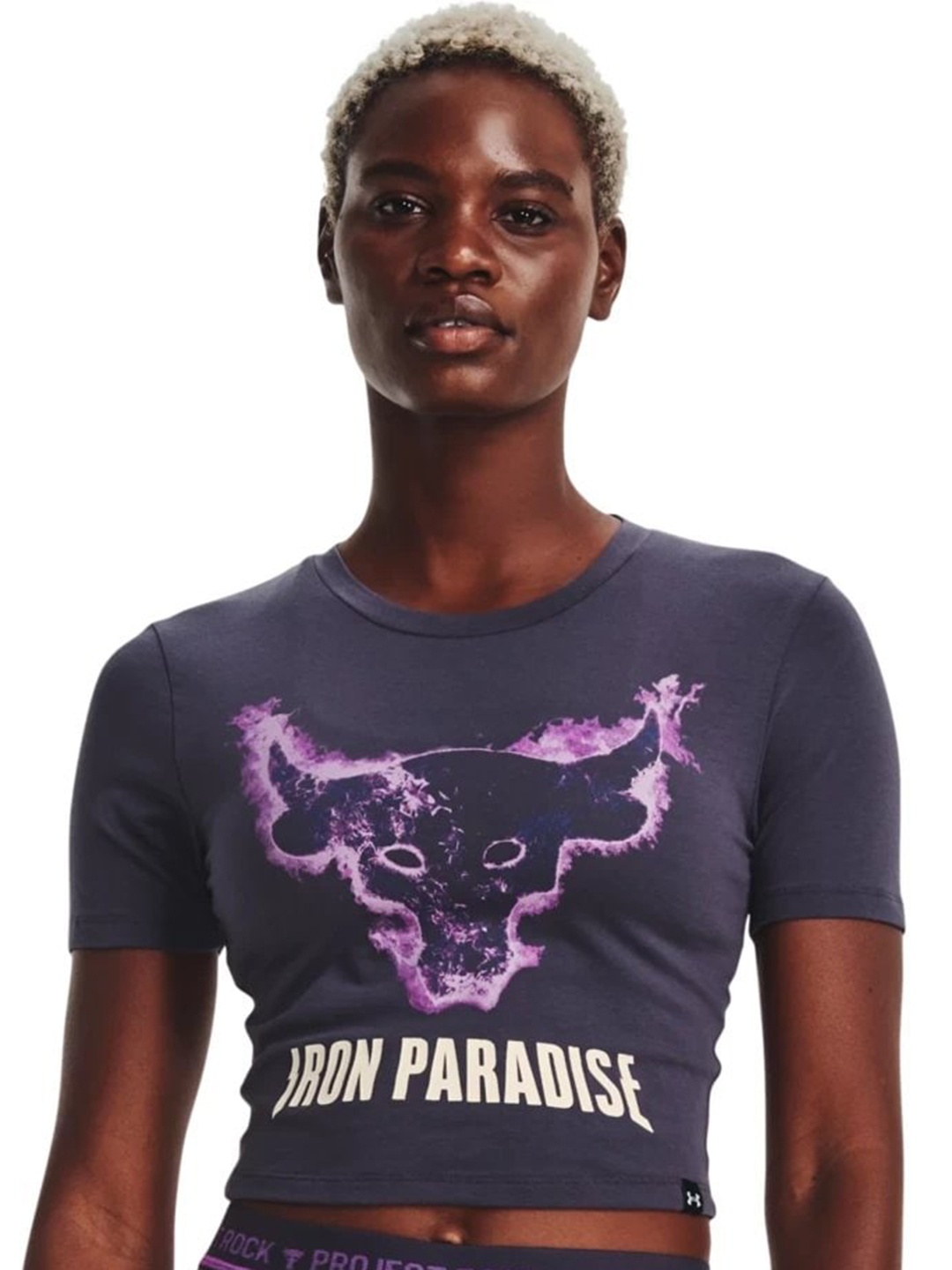

UNDER ARMOUR UA Project Rock Disrupt Bull Short Sleeves T-Shirt, Grey