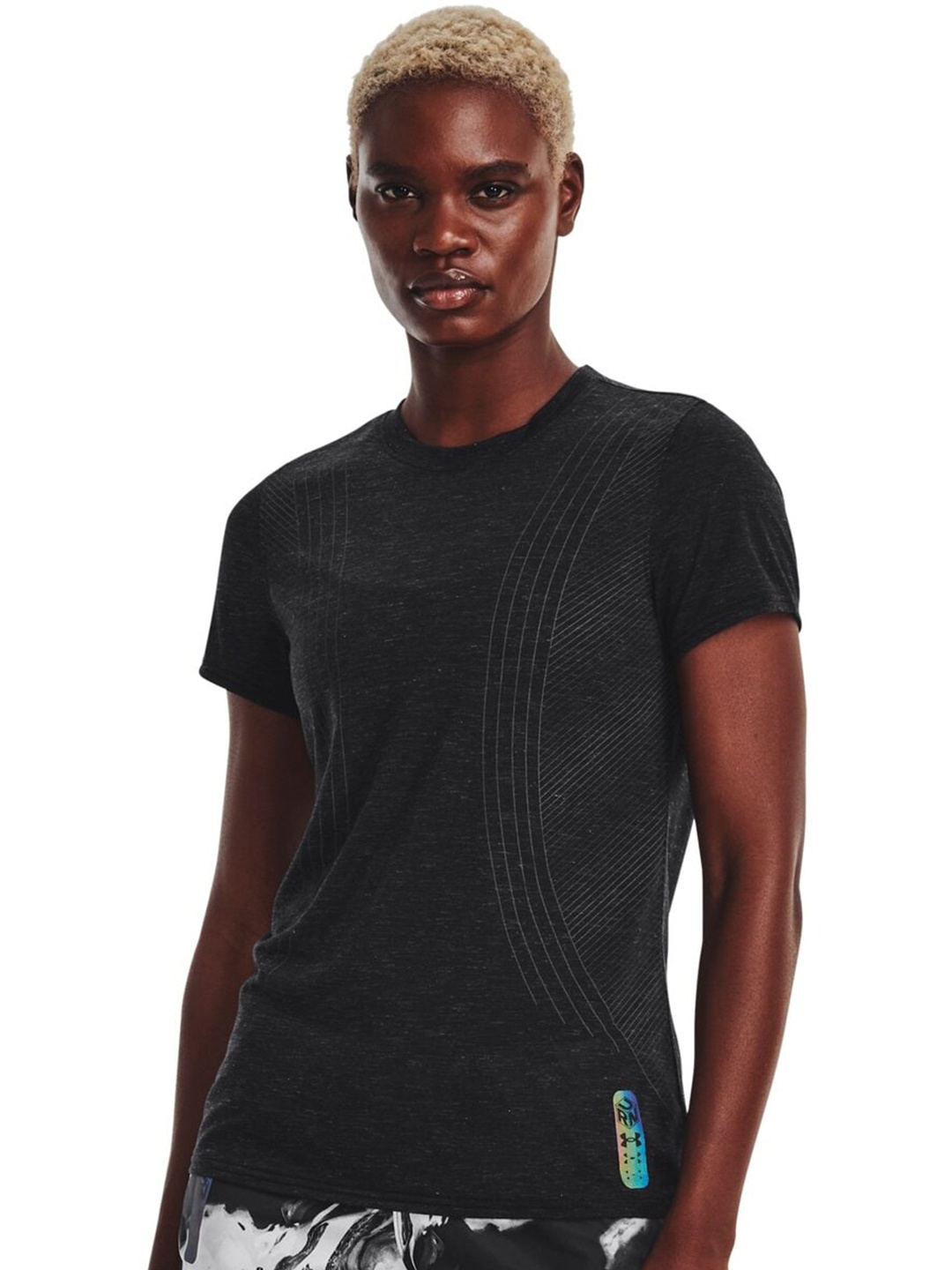 

UNDER ARMOUR Round Neck Slim-Fit T-Shirt, Black