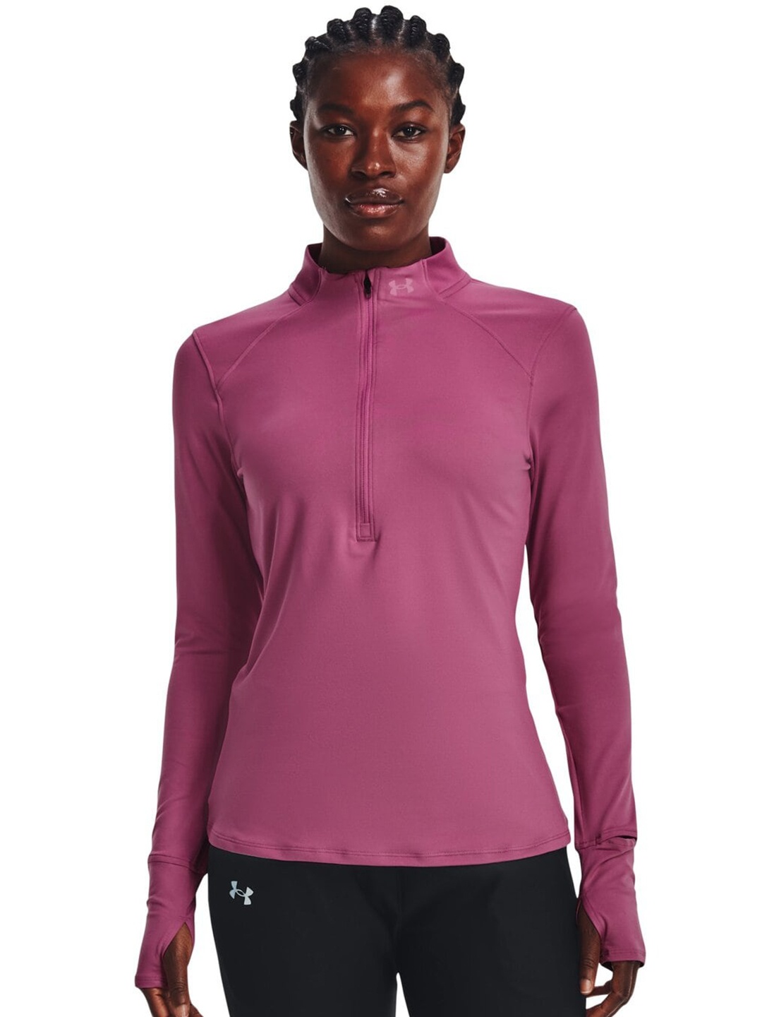 

UNDER ARMOUR High Neck Slim Fit T-Shirt, Pink