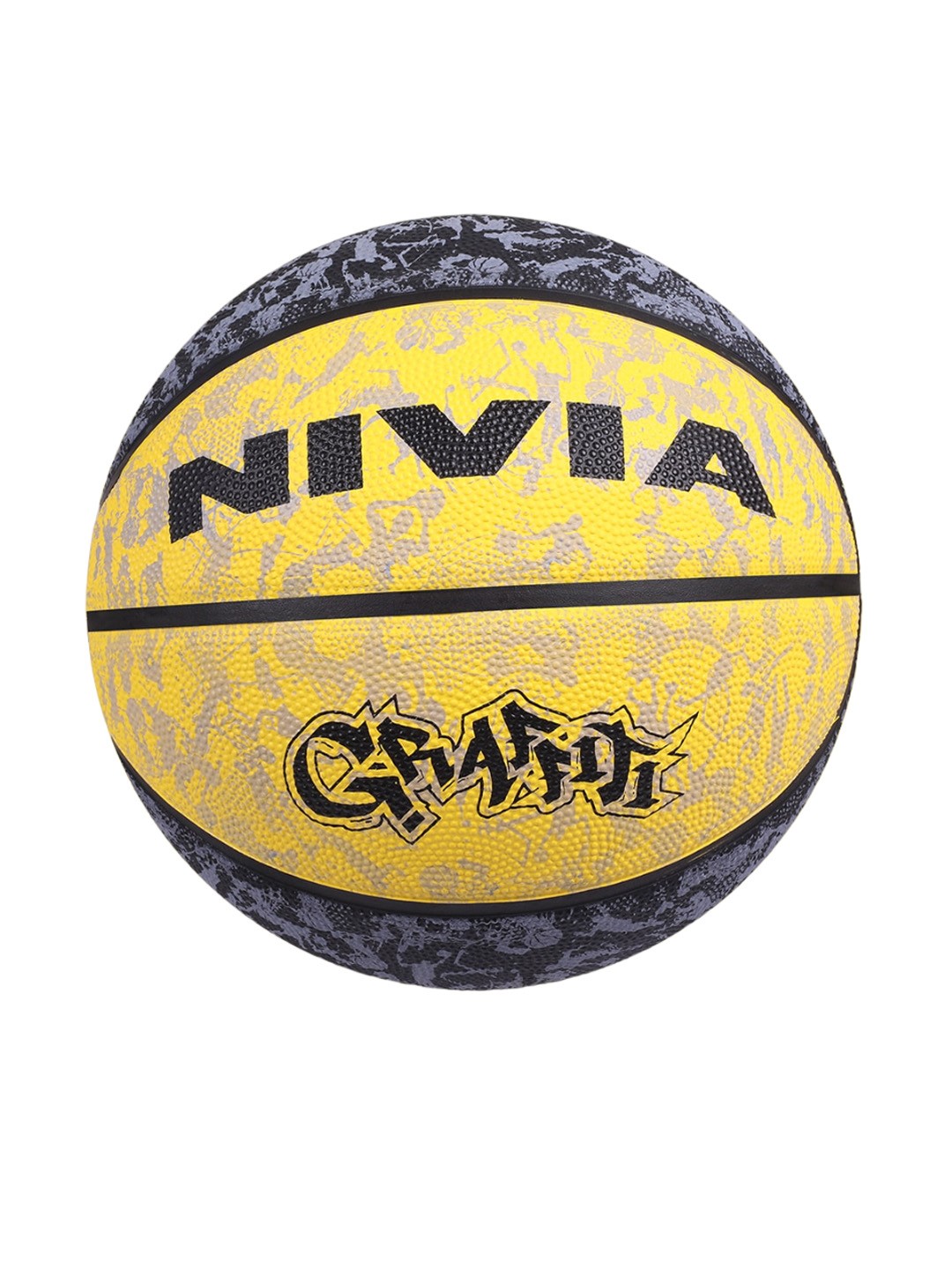 

Nivia Graffiti Rubber Moulded Basketball, Yellow