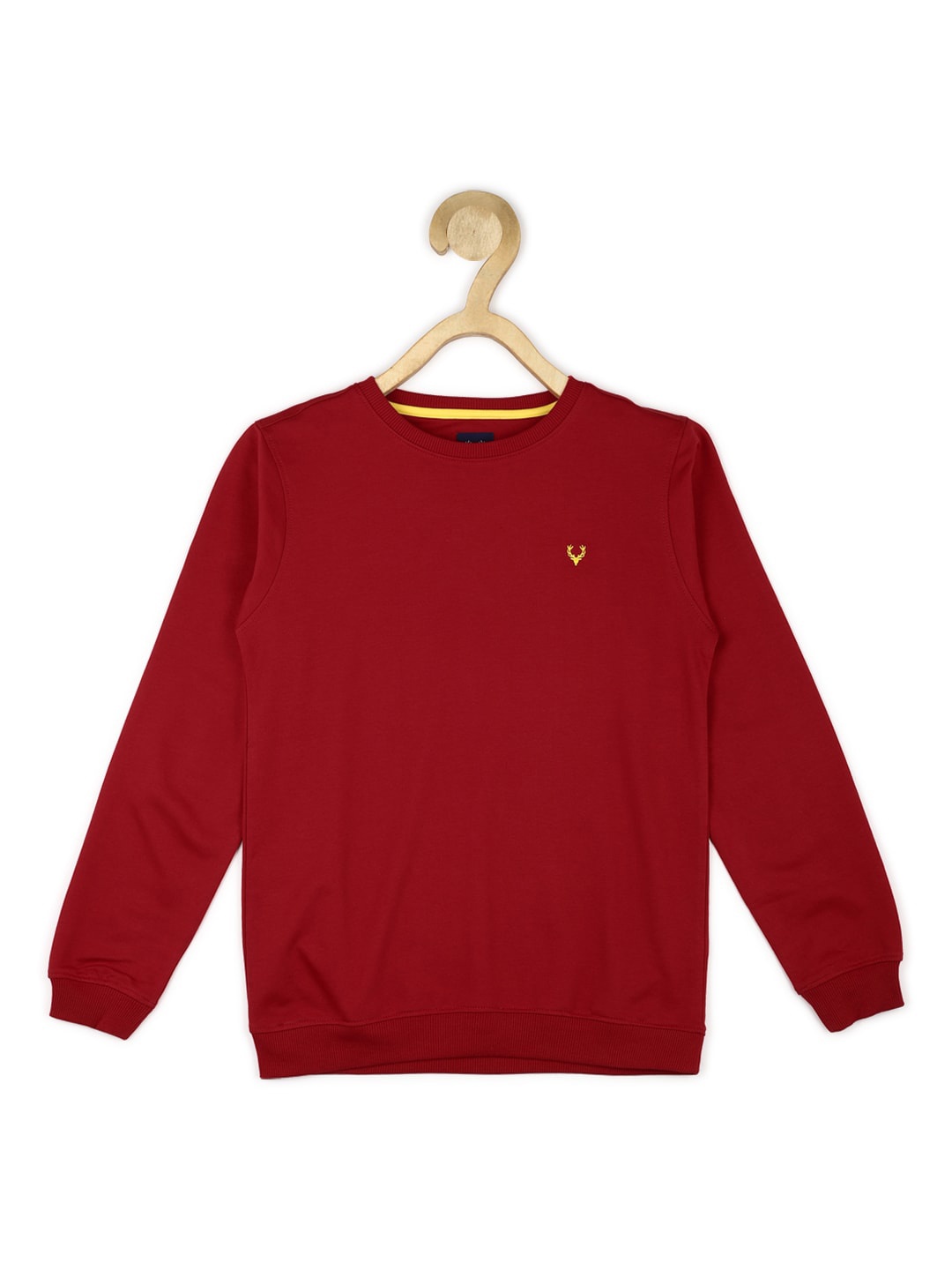 

Allen Solly Junior Boys Round Neck Long Sleeve Pullover Sweatshirt, Red