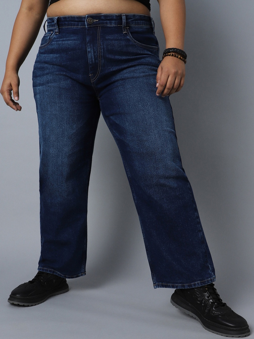 

Freeform by High Star Plus Size Women Blue High-Rise Light Fade Stretchable Jeans