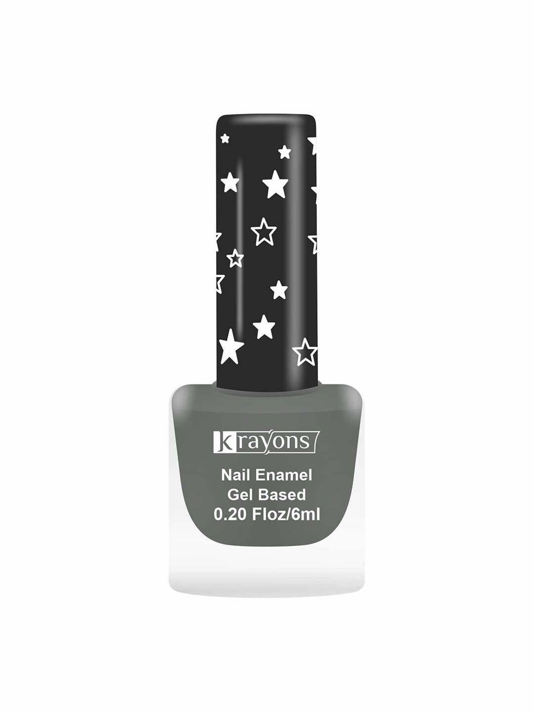 

krayons Super Matte Finish Long Lasting Nail Enamel - 6ml -Charcoal Grey Matte SM15