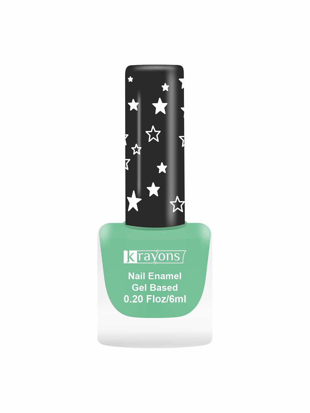 

krayons Cute Super Matte Finish Gel Based Nail Enamel - 6ml - Mint Green Matte 09