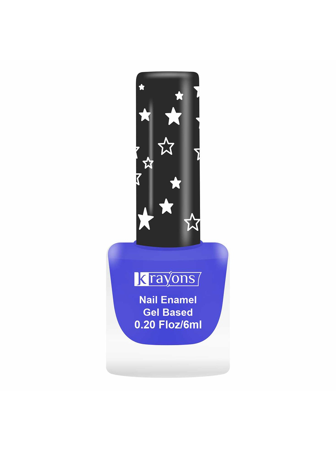 

krayons Cute Super Matte Finish Gel Based Nail Enamel - 6ml - Blue Ink Matte 12