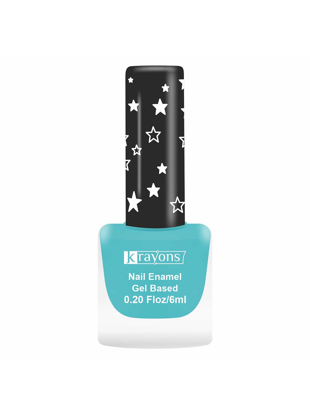 

krayons Super Matte Finish Long Lasting Nail Enamel - 6ml - Cyan Matte SM13, Blue