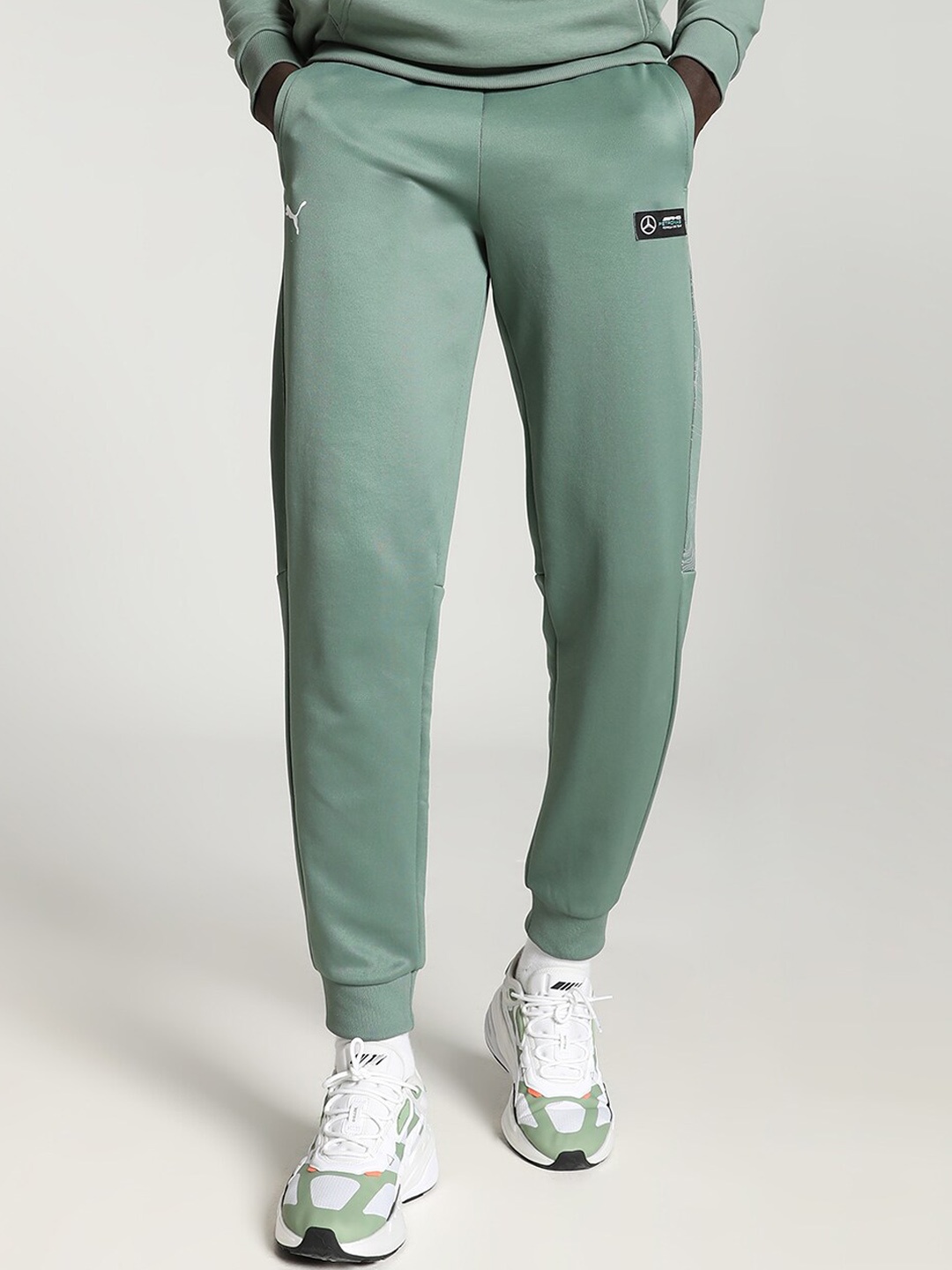 

PUMA Motorsport Men Brand Logo Printed Joggers, Green