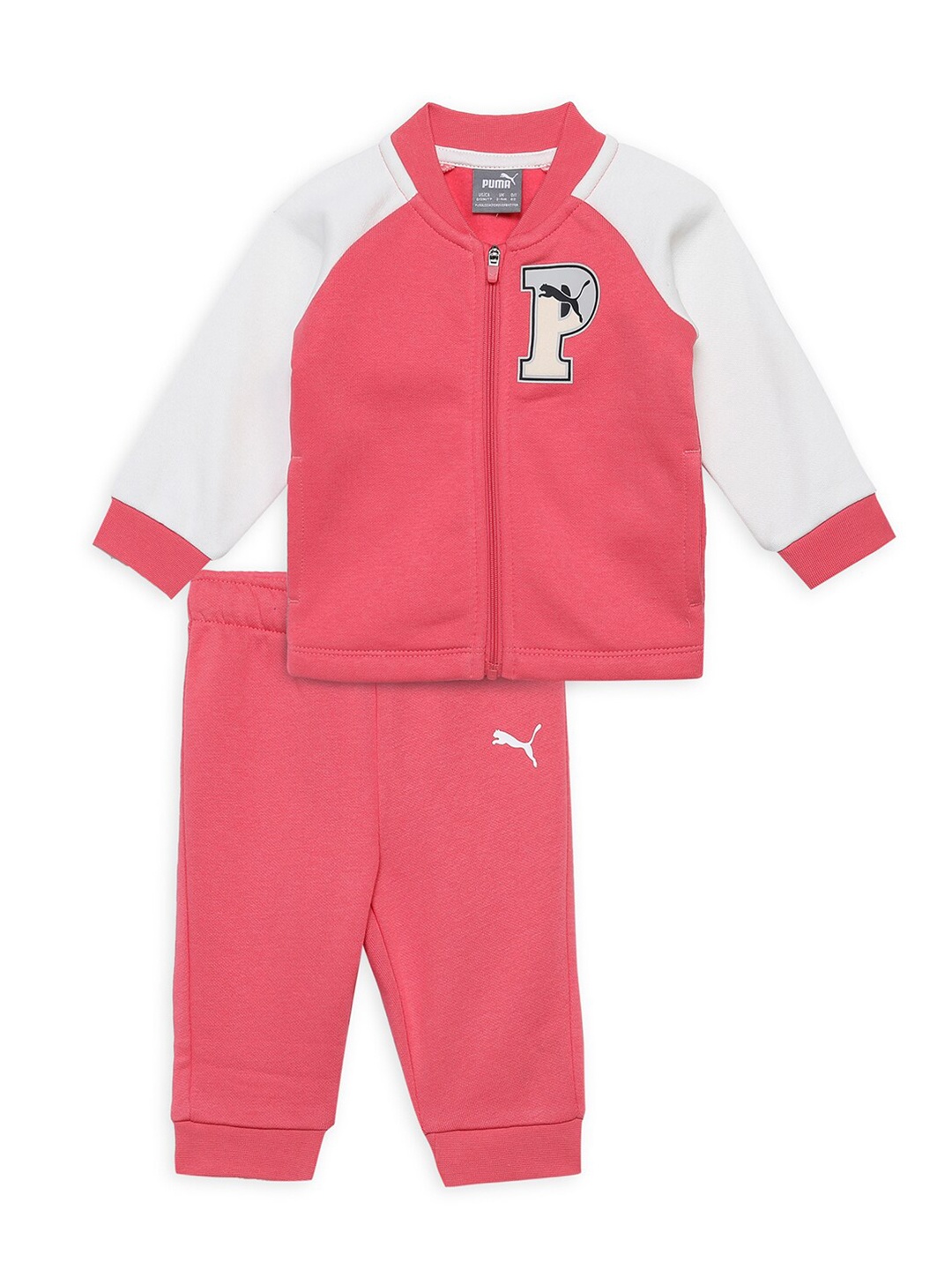 

Puma Minicats PUMA Squad Toddlers Kids Colourblocked Pure Cotton Jacket & Joggers, Pink