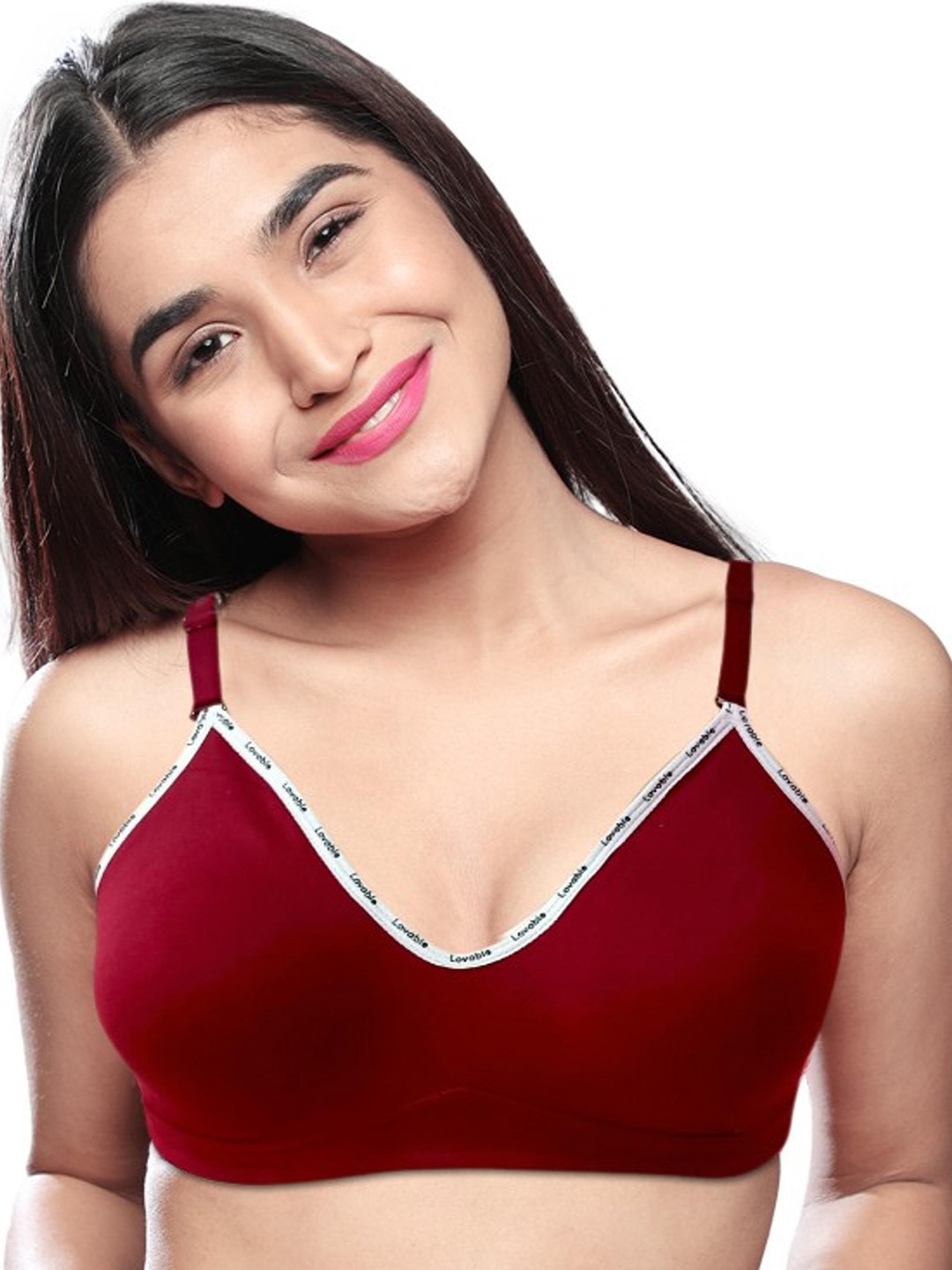 

Lovable Non-Wired Full Coverage Non Padded Everyday Bra With All Day Comfort, Maroon