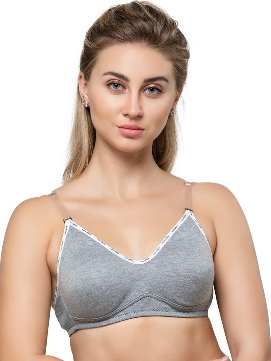 

Lovable Non-Wired Full Coverage Non Padded Everyday Bra With All Day Comfort, Grey