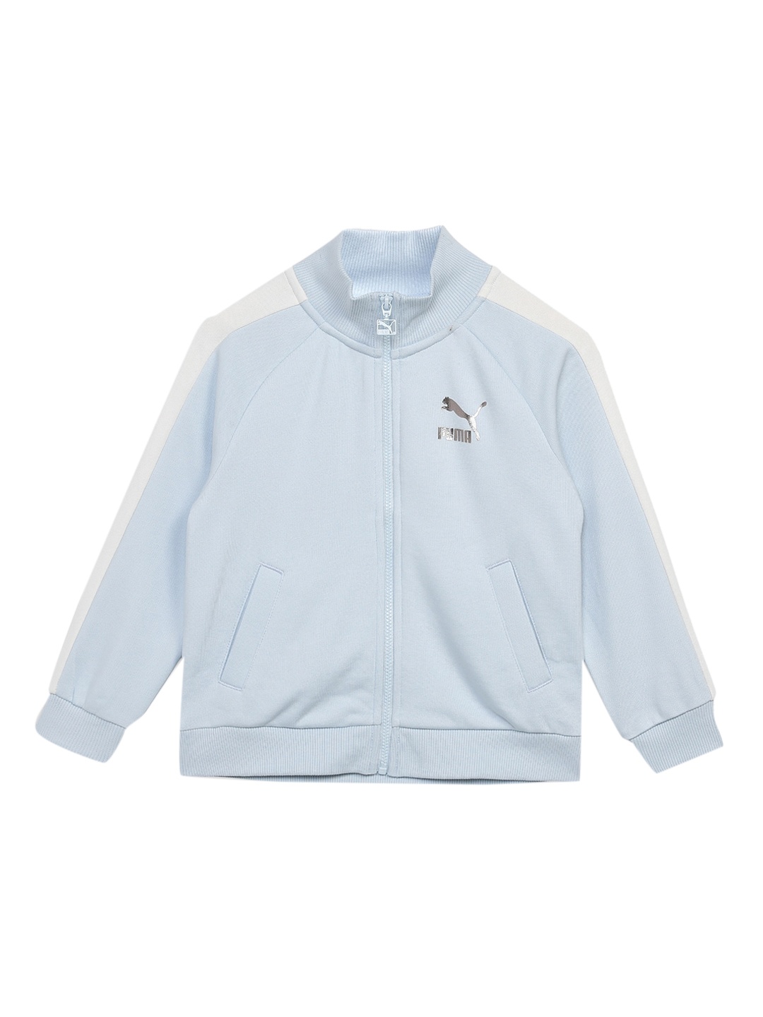 

Puma Girls Flower Graphic Knitted Sporty Jacket, Blue