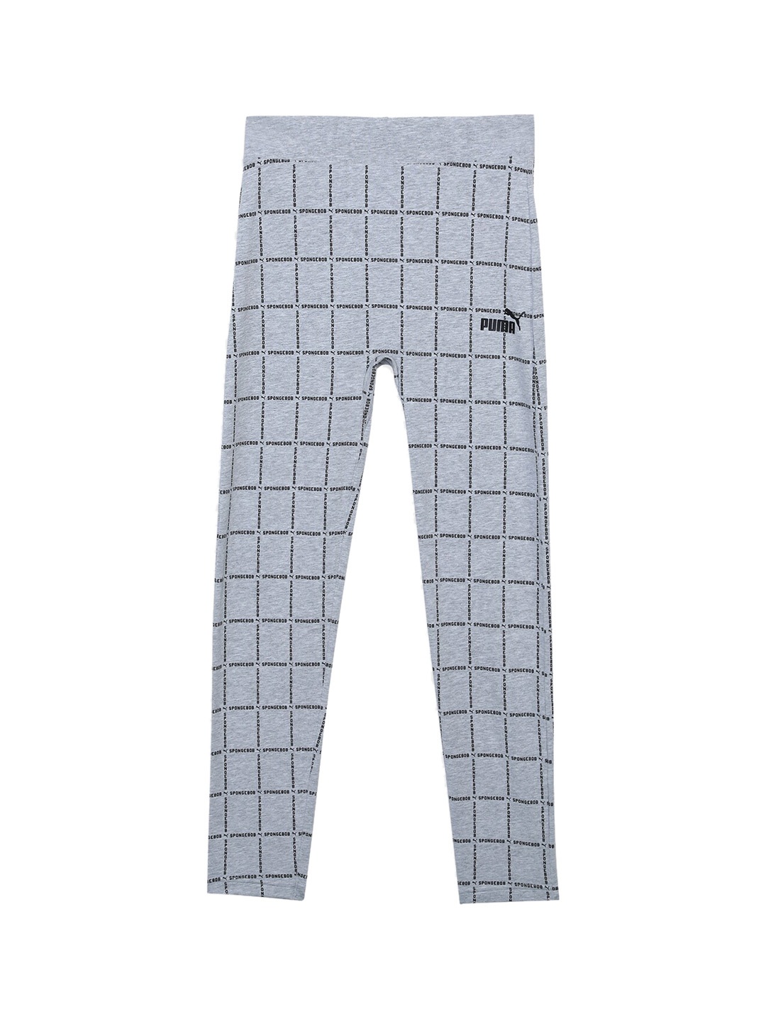 

Puma x SPONGEBOB Girls Checked Cotton Youth Tights, Grey