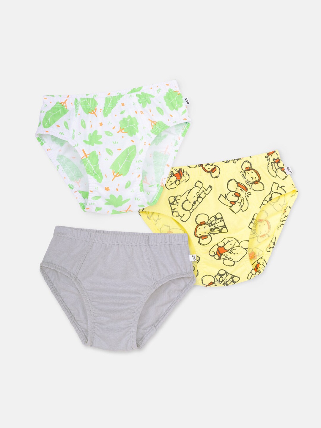 

You Got Plan B Boys Pack Of 3 Cotton Briefs UB-Tiny Tusker: 1-2, Yellow