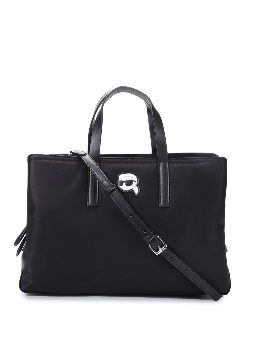 

Karl Lagerfeld Detachable Sling Straps Structured Tote Bag, Black
