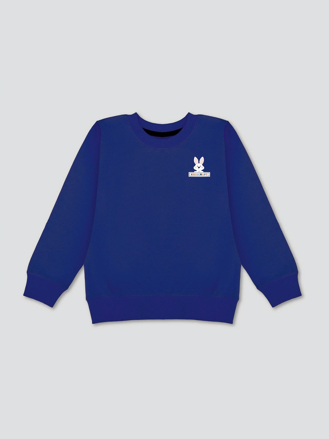 

KIDSCRAFT Boys Round Neck Pullover, Blue