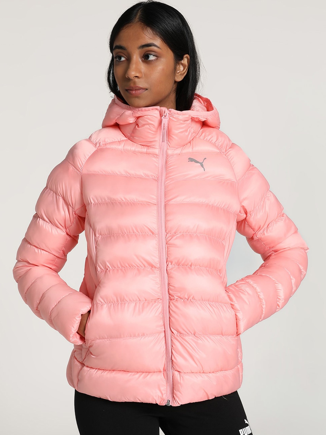 

Puma Hooded Puffer Jacket, Pink