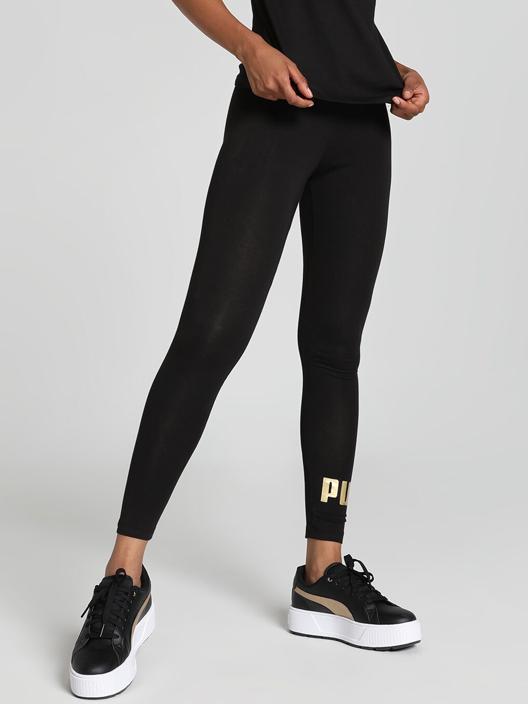 

Puma ESS+ Metallic Slim Fit Tights, Black