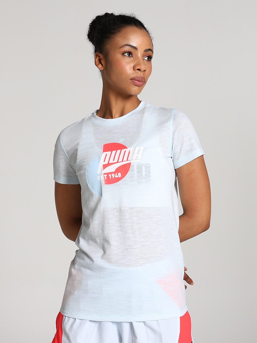 

Puma Heritage Graphic Printed T-Shirt, Blue